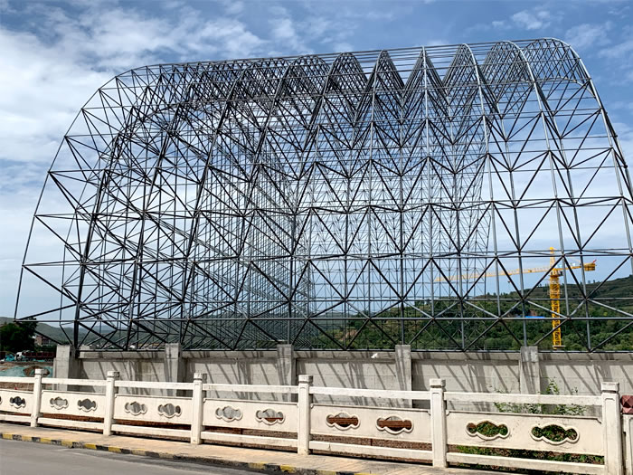 义马山寨矿储煤棚网架