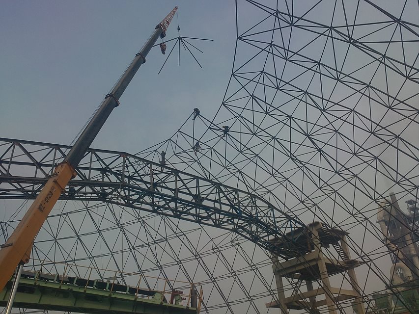 义马网架施工